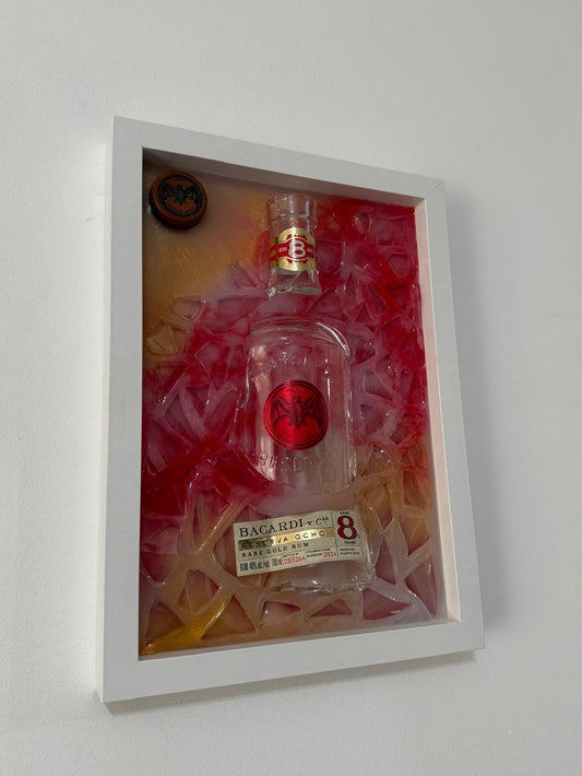 Tablou decorativ din rășină - BACARDI RARE GOLD RUM