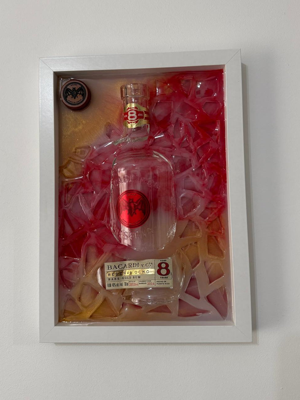 Tablou decorativ din rășină - BACARDI RARE GOLD RUM